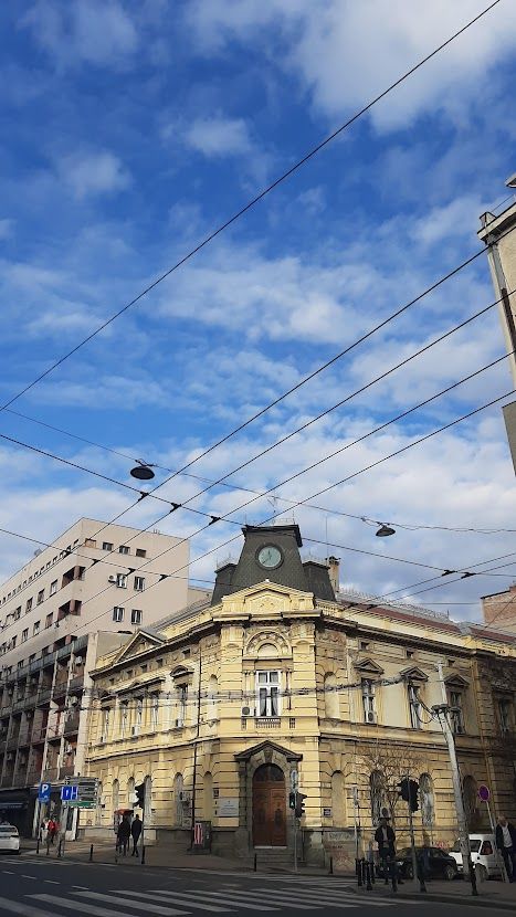 A nice-looking building in Belgrade, Serbia