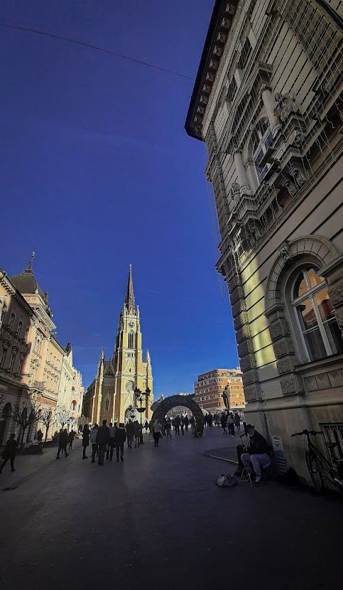 a nice-looking building in Novi Sad, Serbia